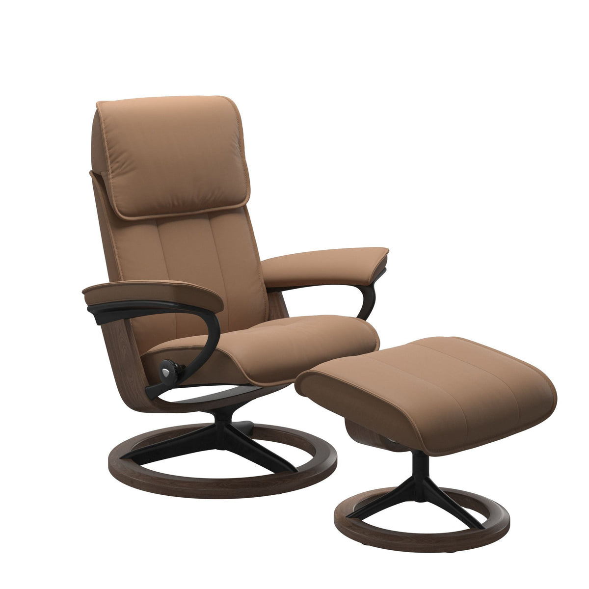 Stressless Admiral Signature lænestol i Batick okselæder Latte