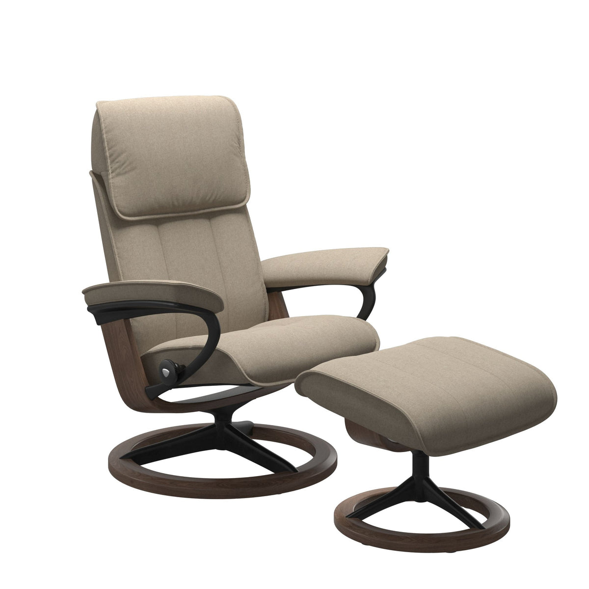Stressless Admiral Signature lænestol i Calido stof Light Beige