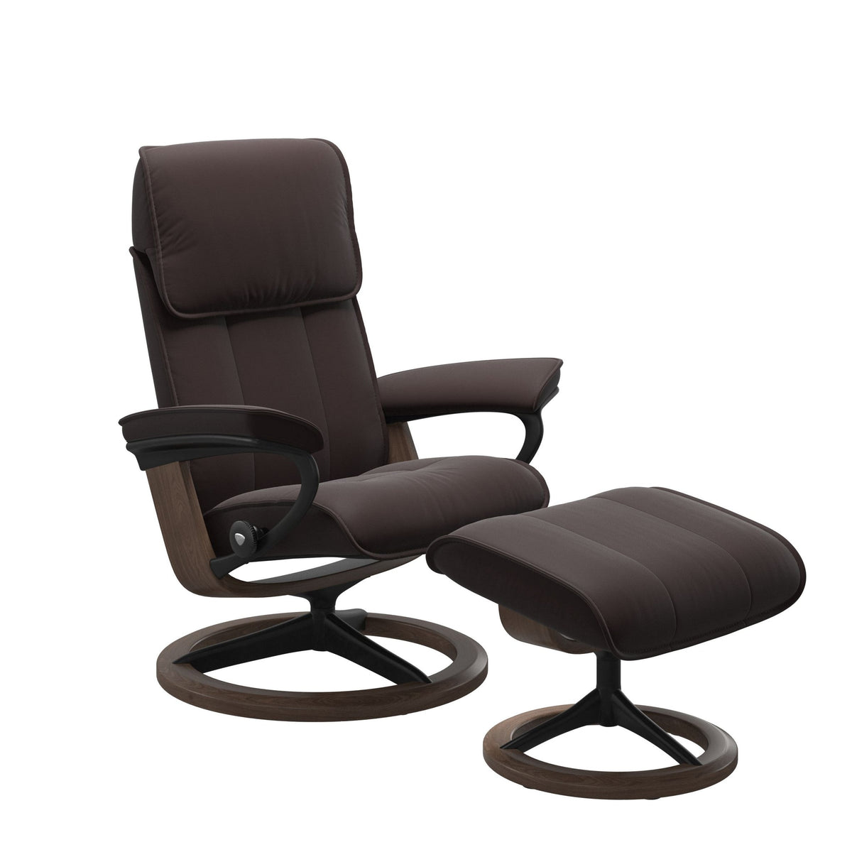 Stressless Admiral Signature lænestol i Paloma Chocolate