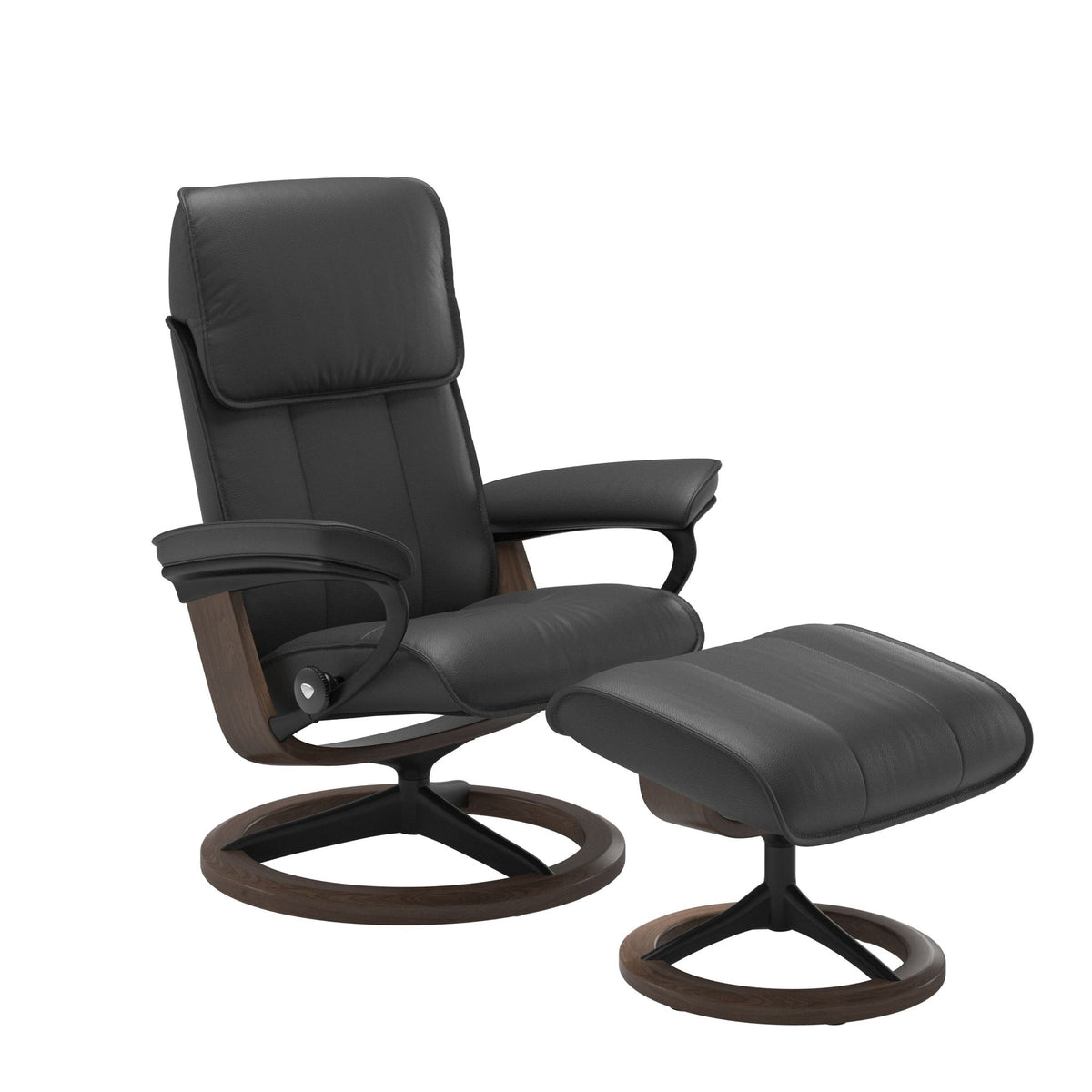 Stressless Admiral Signature lænestol i Velaro okselæder Anthracite