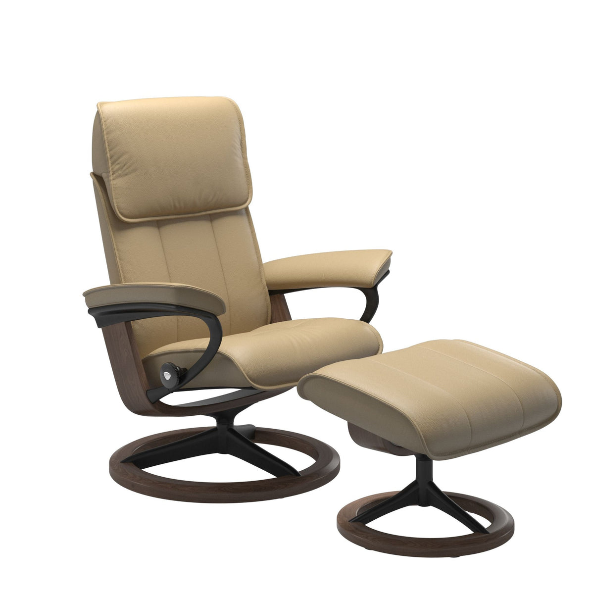 Stressless Admiral Signature lænestol i Velaro okselæder Beige