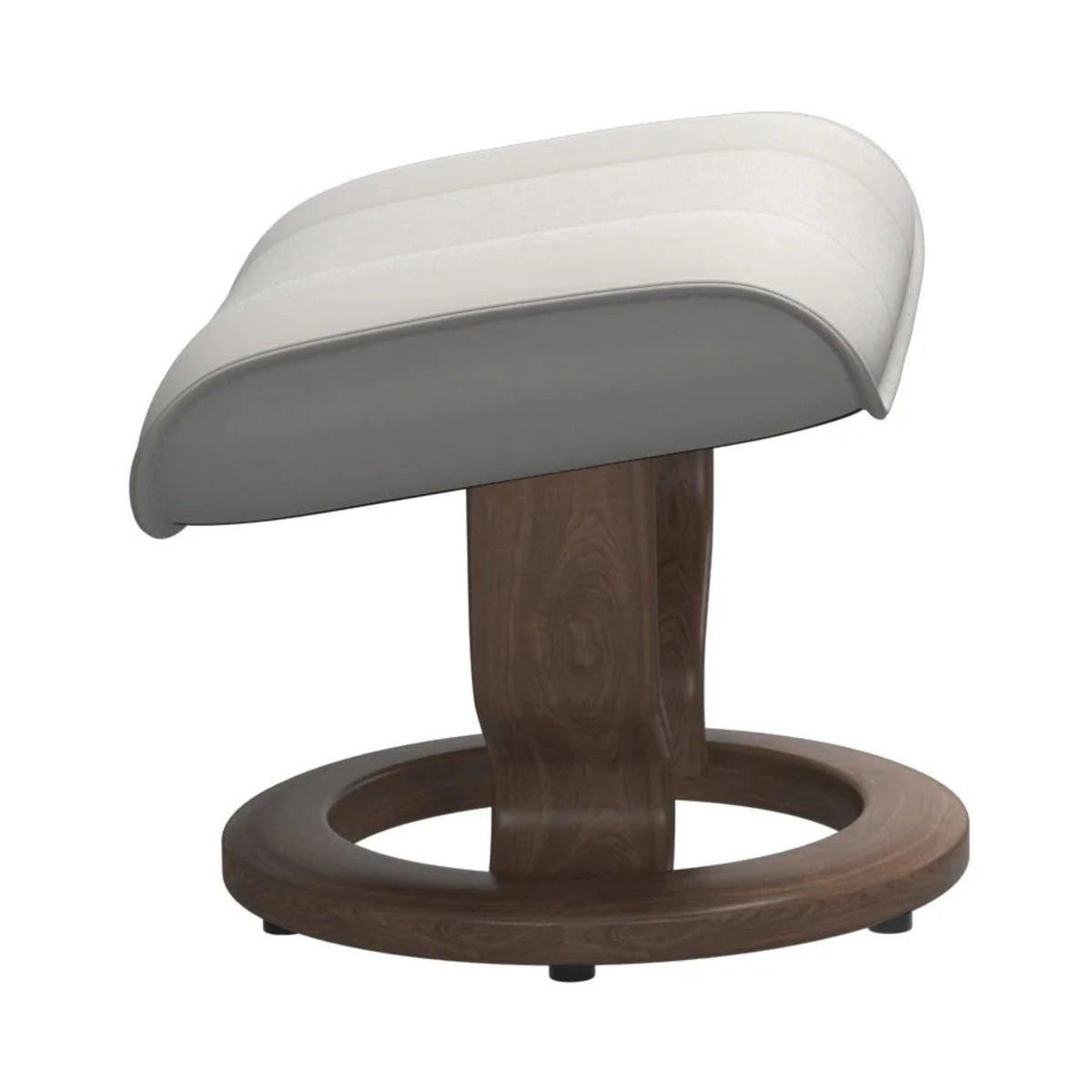 Stressless Admiral fodskammel med Classic-stel i Batick Platinum Grey