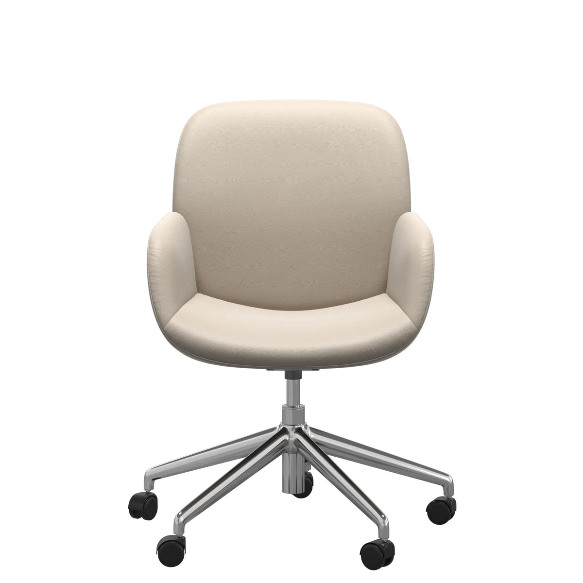 Stressless Bay kontorstol m. armlæn i Paloma Fog