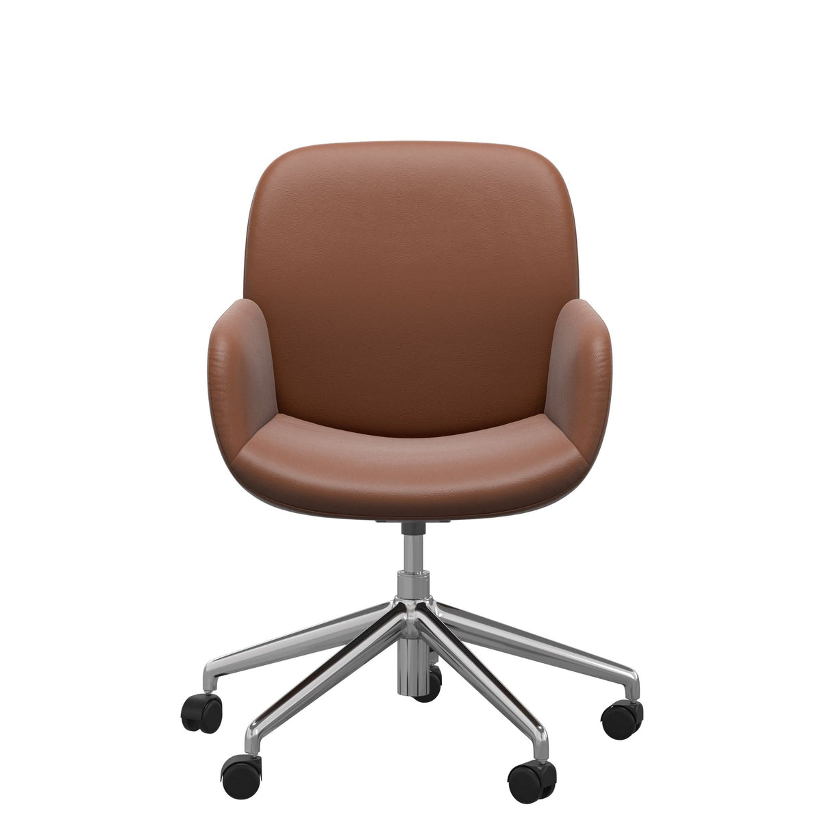 Stressless Bay kontorstol m. armlæn i Paloma New Cognac