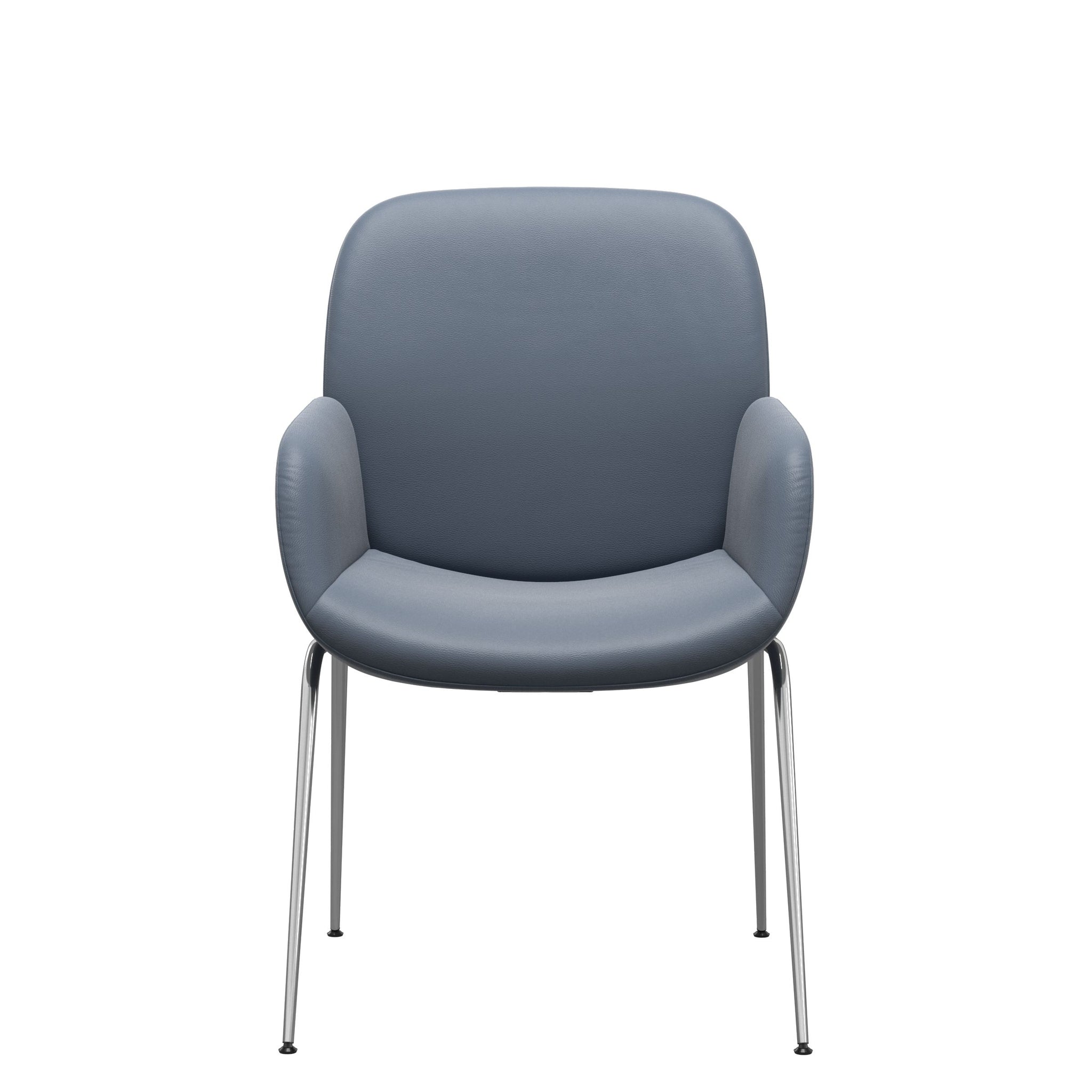 Stressless Bay spisebordsstol m. armlæn - D300 stel i Paloma Sparrow Blue