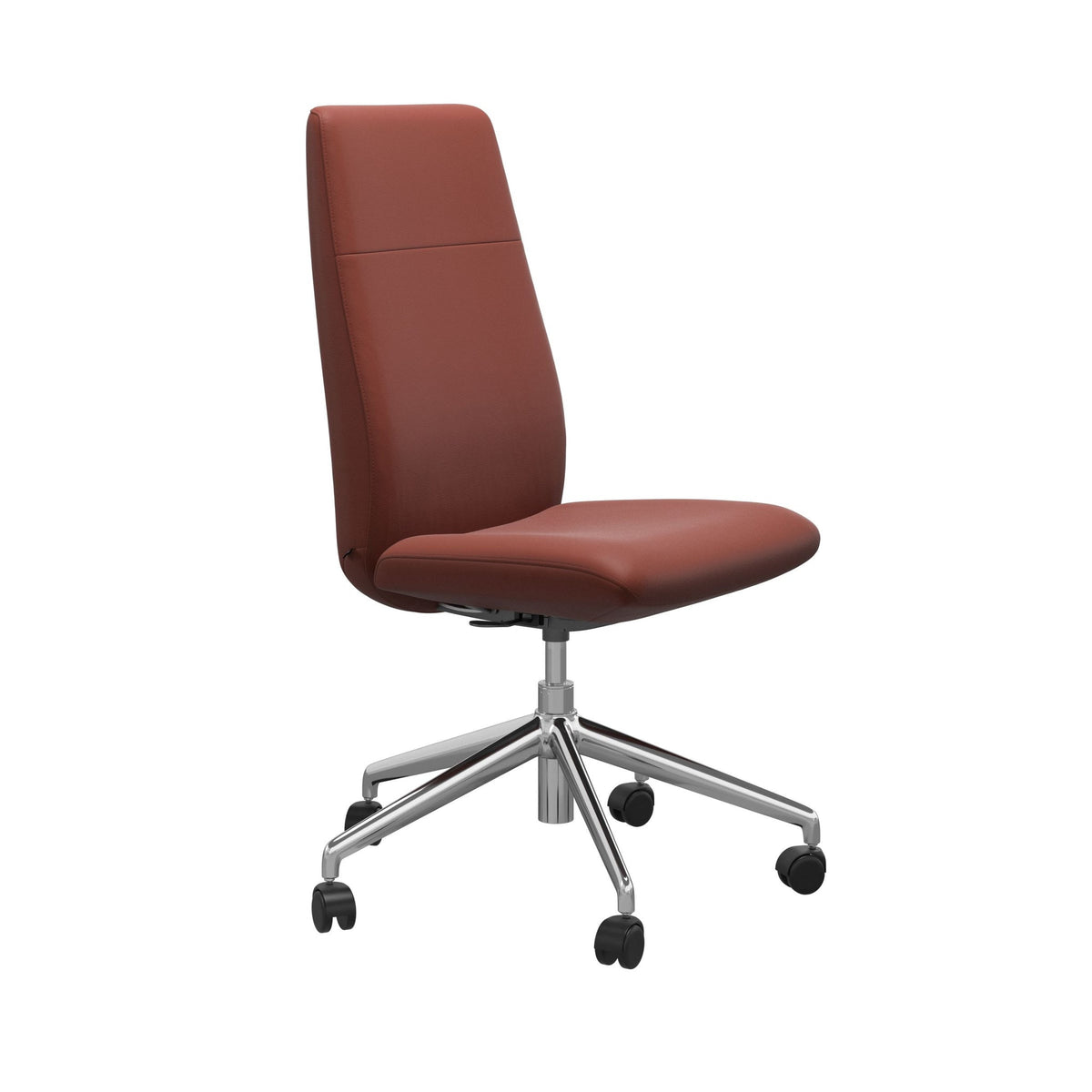 Stressless Chilli kontorstol høj ryg i Paloma Dark Henna