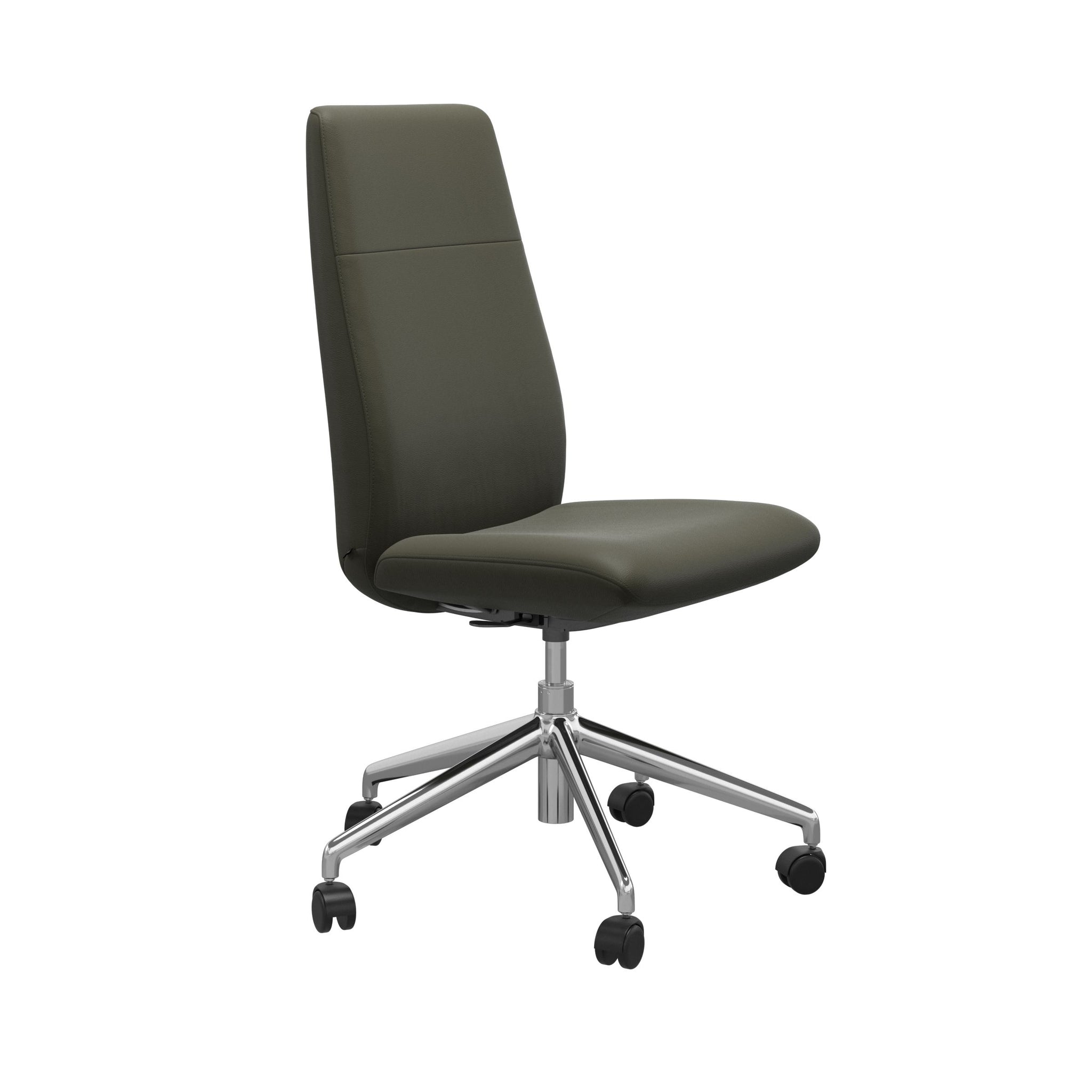 Stressless Chilli kontorstol høj ryg i Paloma Dark Olive