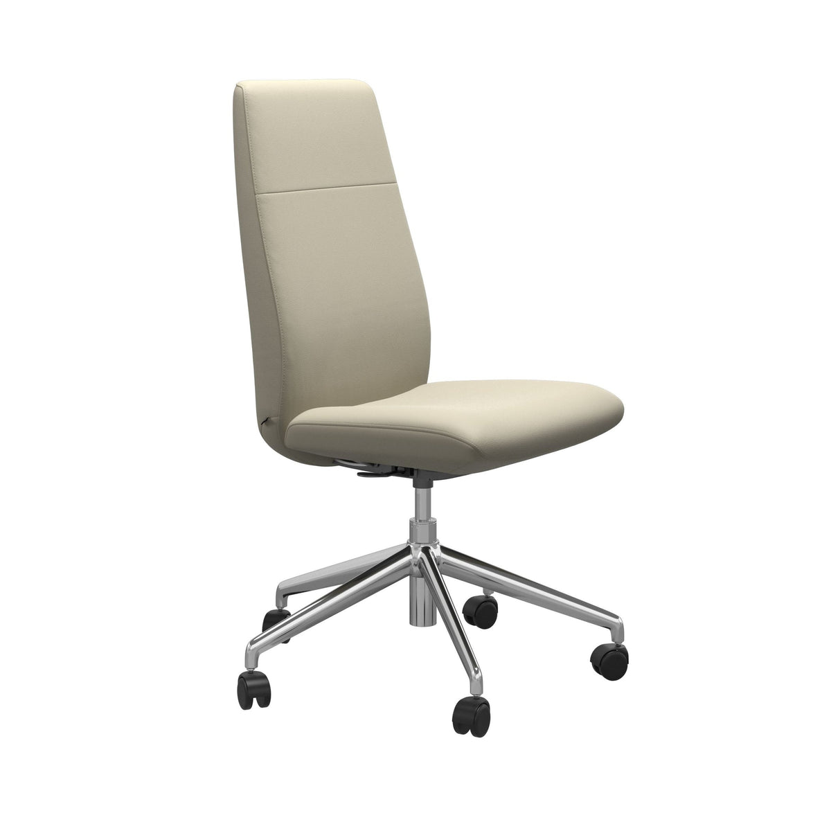 Stressless Chilli kontorstol høj ryg i Paloma Light Grey