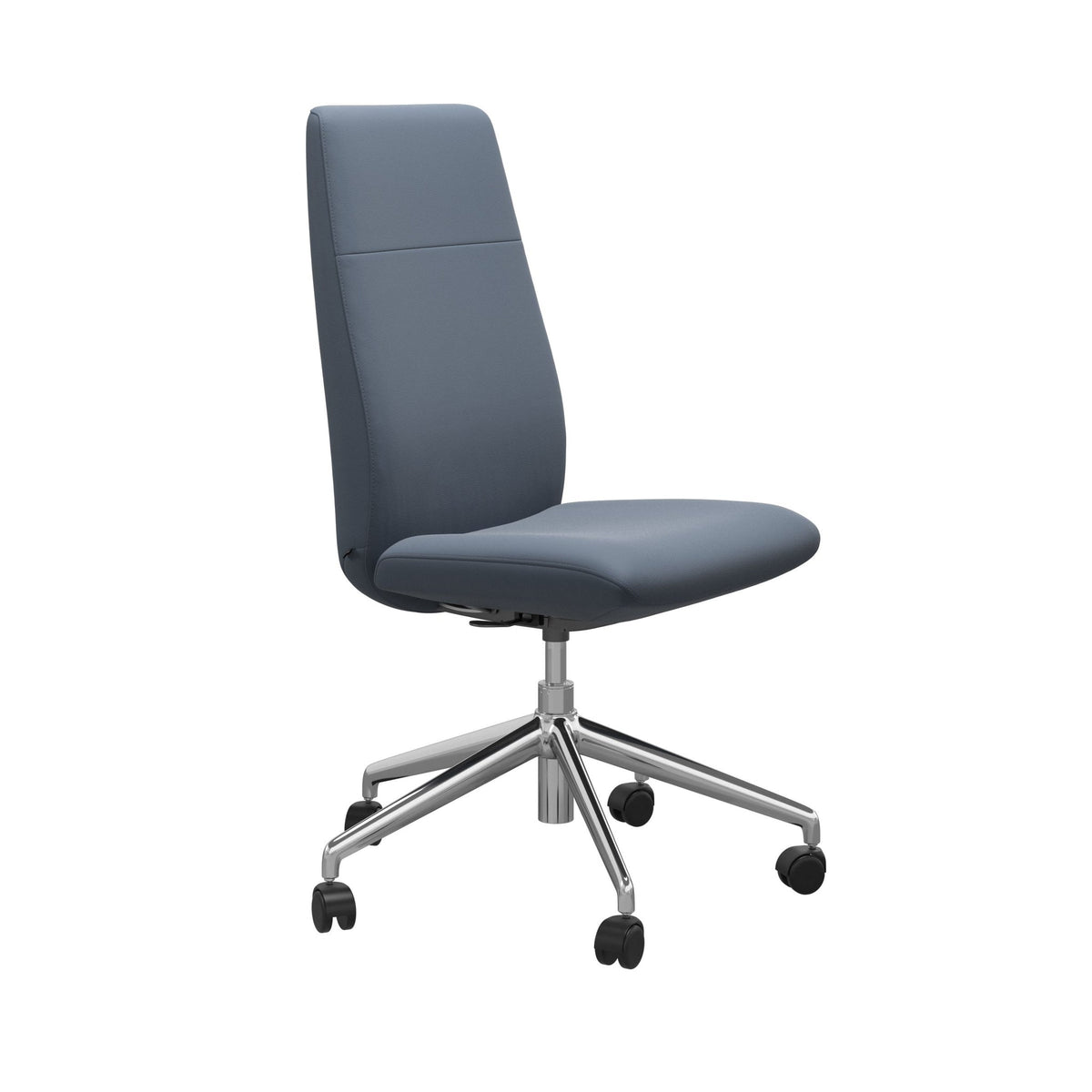 Stressless Chilli kontorstol høj ryg i Paloma Sparrow Blue