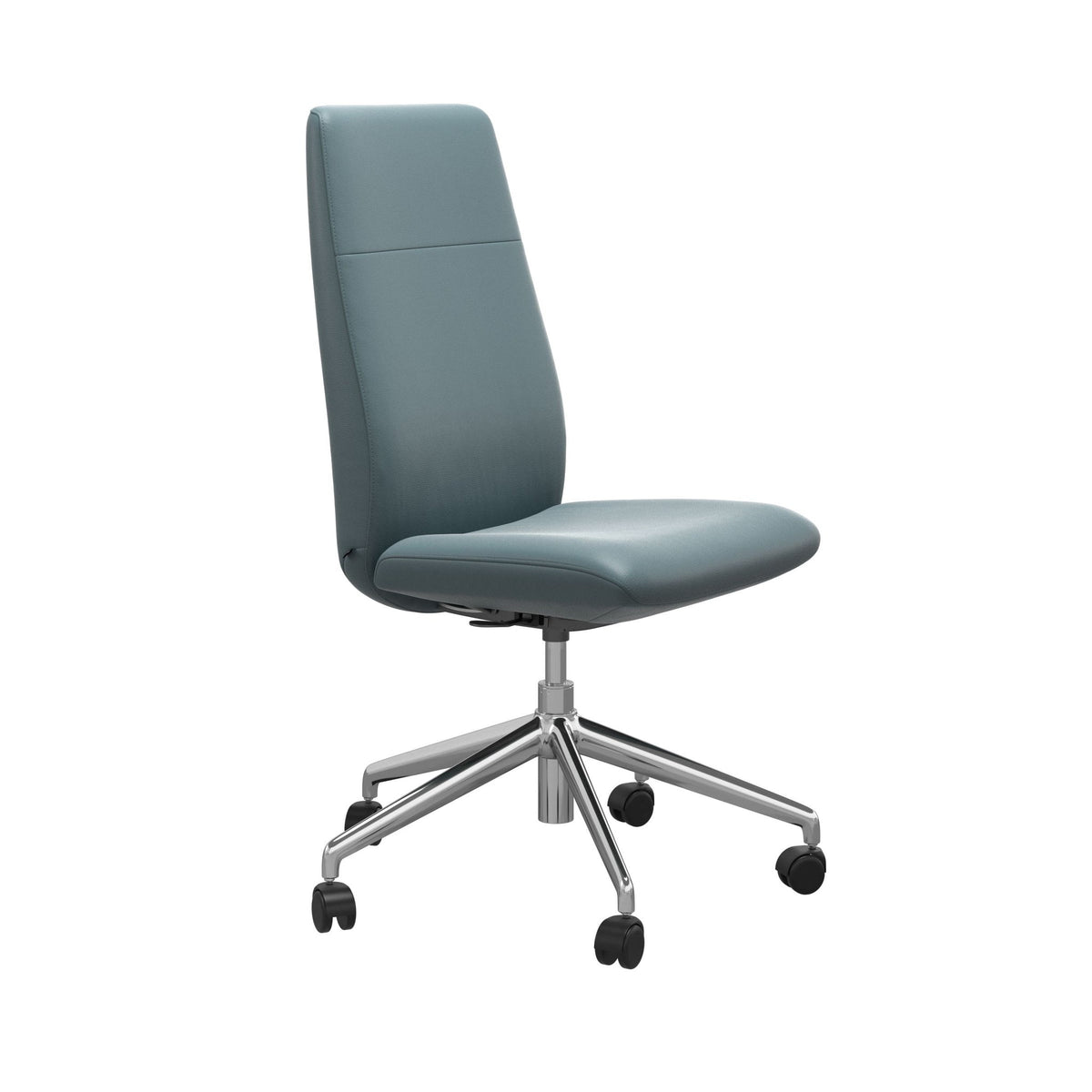 Stressless Chilli kontorstol høj ryg i Paloma Teal Blue
