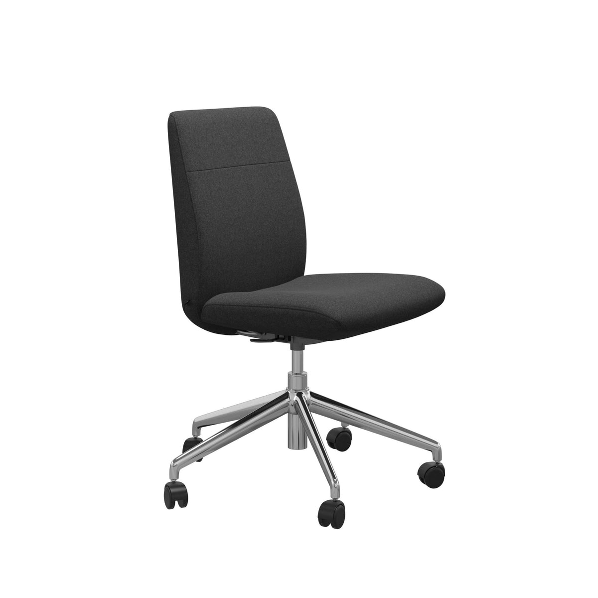 Stressless Chilli kontorstol lav ryg i Calido Dark Grey