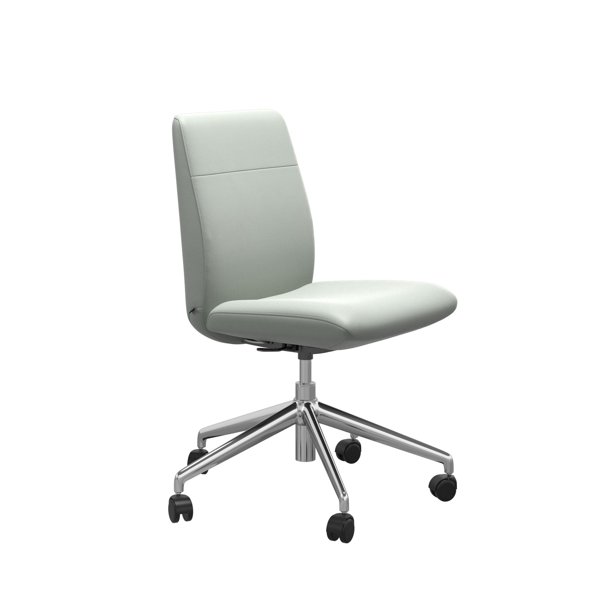 Stressless Chilli kontorstol lav ryg i Paloma Breezy Blue