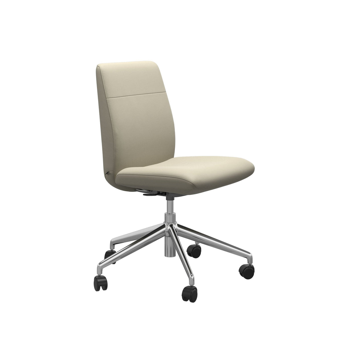 Stressless Chilli kontorstol lav ryg i Paloma Light Grey