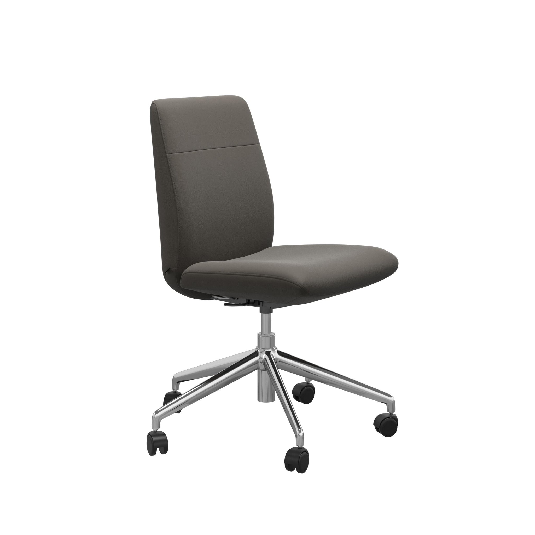 Stressless Chilli kontorstol lav ryg i Paloma Metal Grey