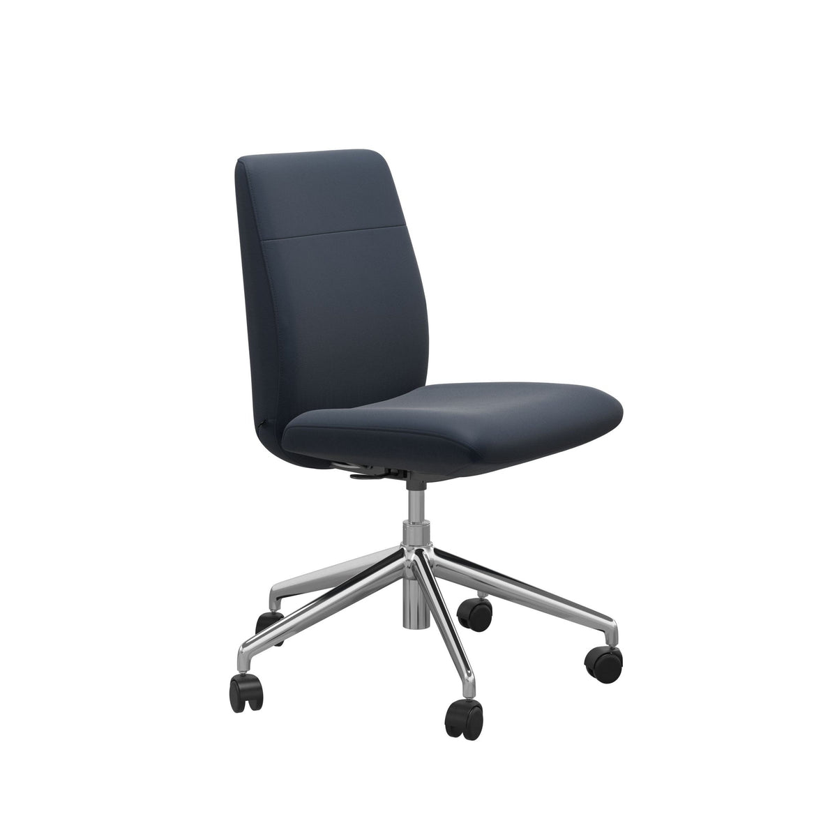 Stressless Chilli kontorstol lav ryg i Paloma Oxford Blue