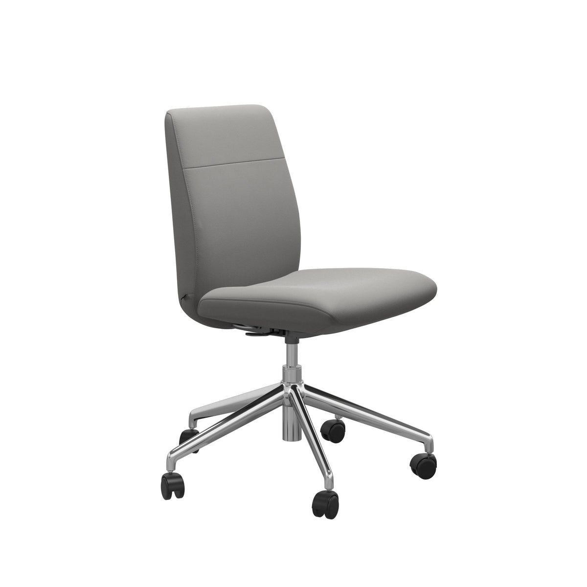 Stressless Chilli kontorstol lav ryg i Paloma Silver Grey