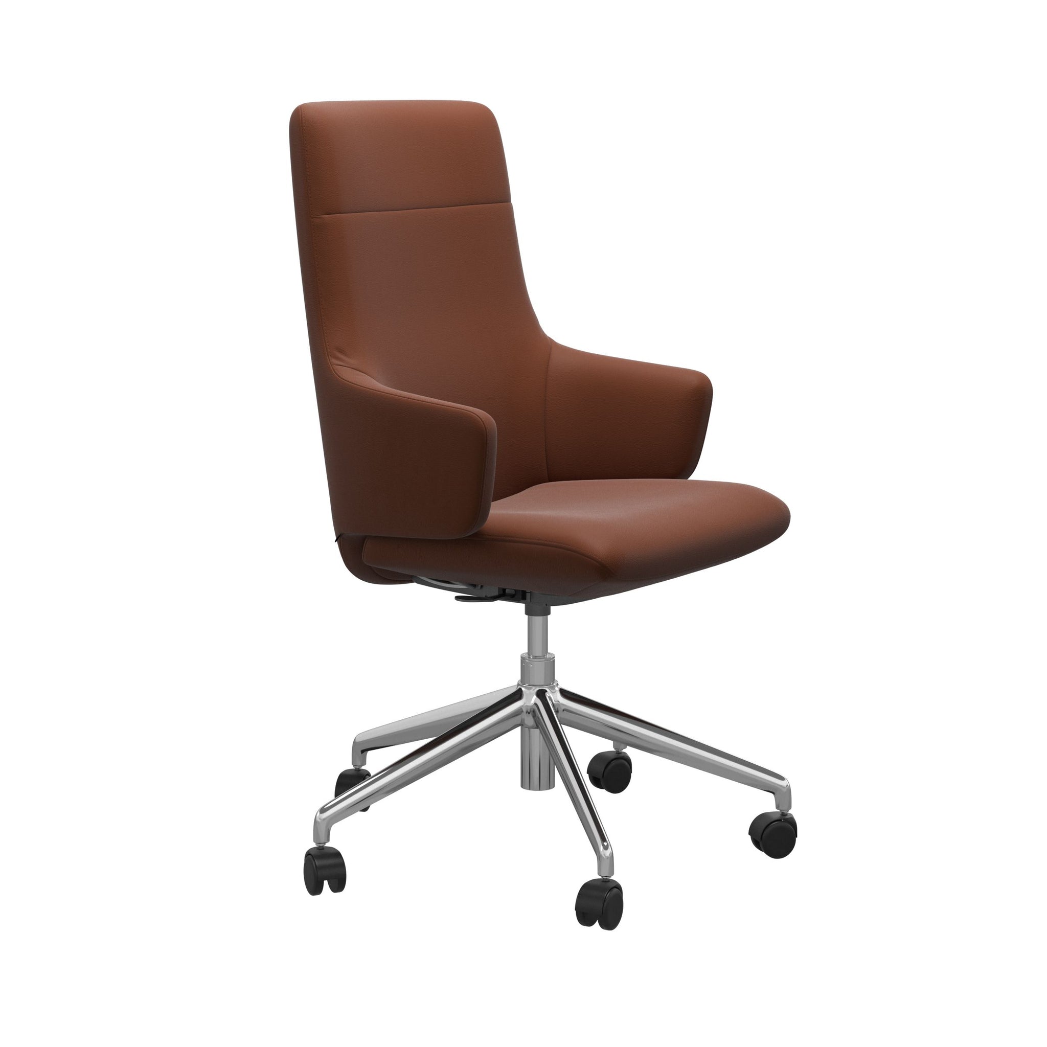 Stressless Chilli kontorstol m. armlæn høj ryg i Paloma Copper