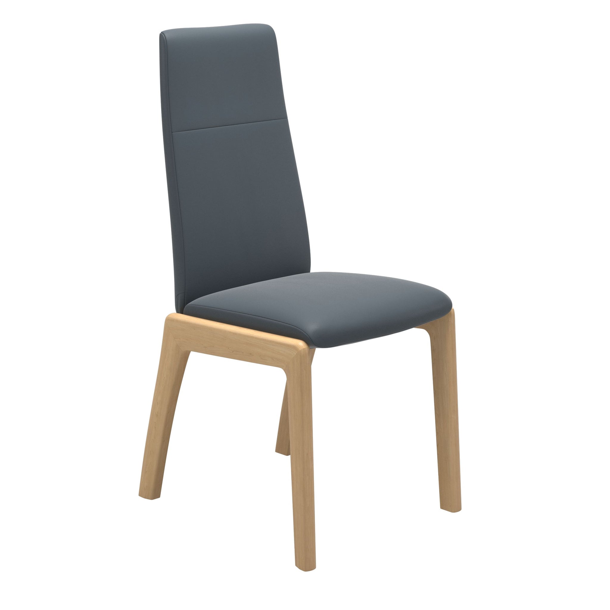 Stressless Chilli spisebordsstol - D100 stel høj ryg i Batick Atlantic Blue