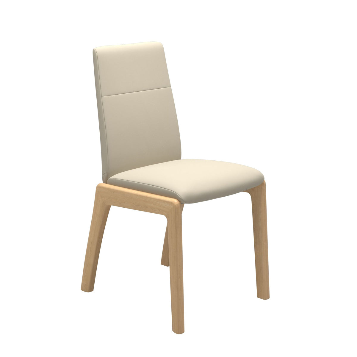 Stressless Chilli spisebordsstol - D100 stel lav ryg i Batick Cream