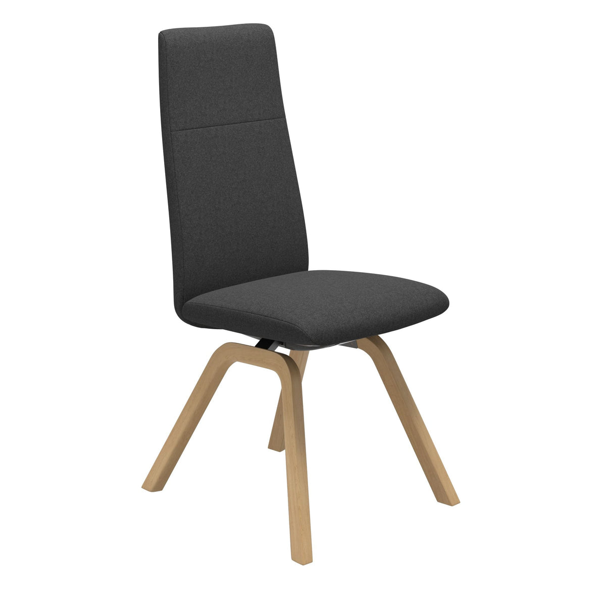 Stressless Chilli spisebordsstol - D200 stel høj ryg i Calido Dark Grey