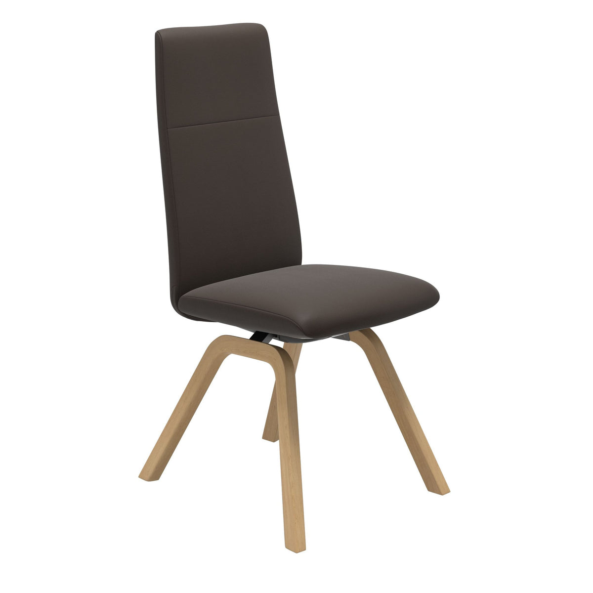 Stressless Chilli spisebordsstol - D200 stel høj ryg i Paloma Chestnut