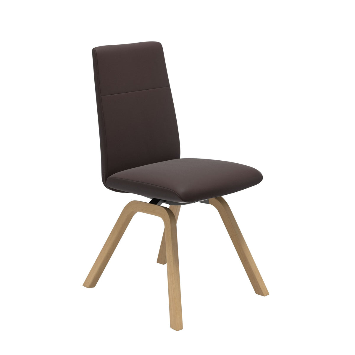 Stressless Chilli spisebordsstol - D200 stel lav ryg i Paloma Chocolate