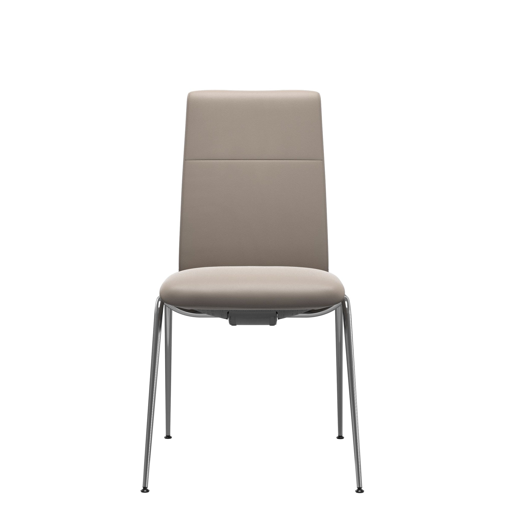 Stressless Chilli spisebordsstol - D300 stel lav ryg i Paloma Dark Mushroom