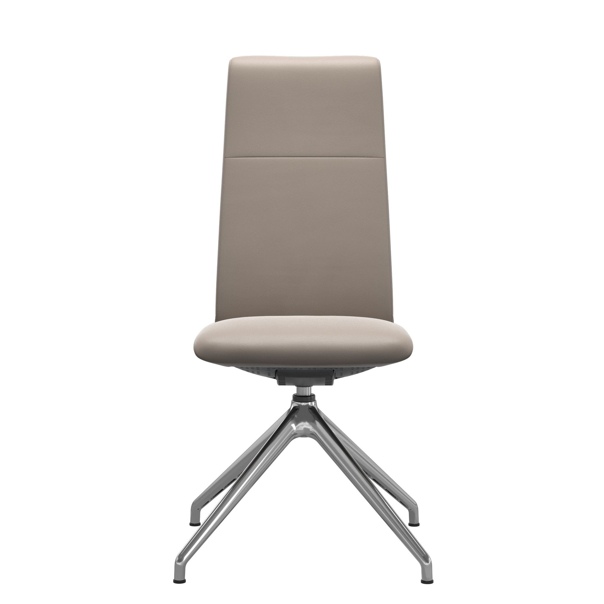 Stressless Chilli spisebordsstol - D350 drejestel høj ryg i Paloma Dark Mushroom