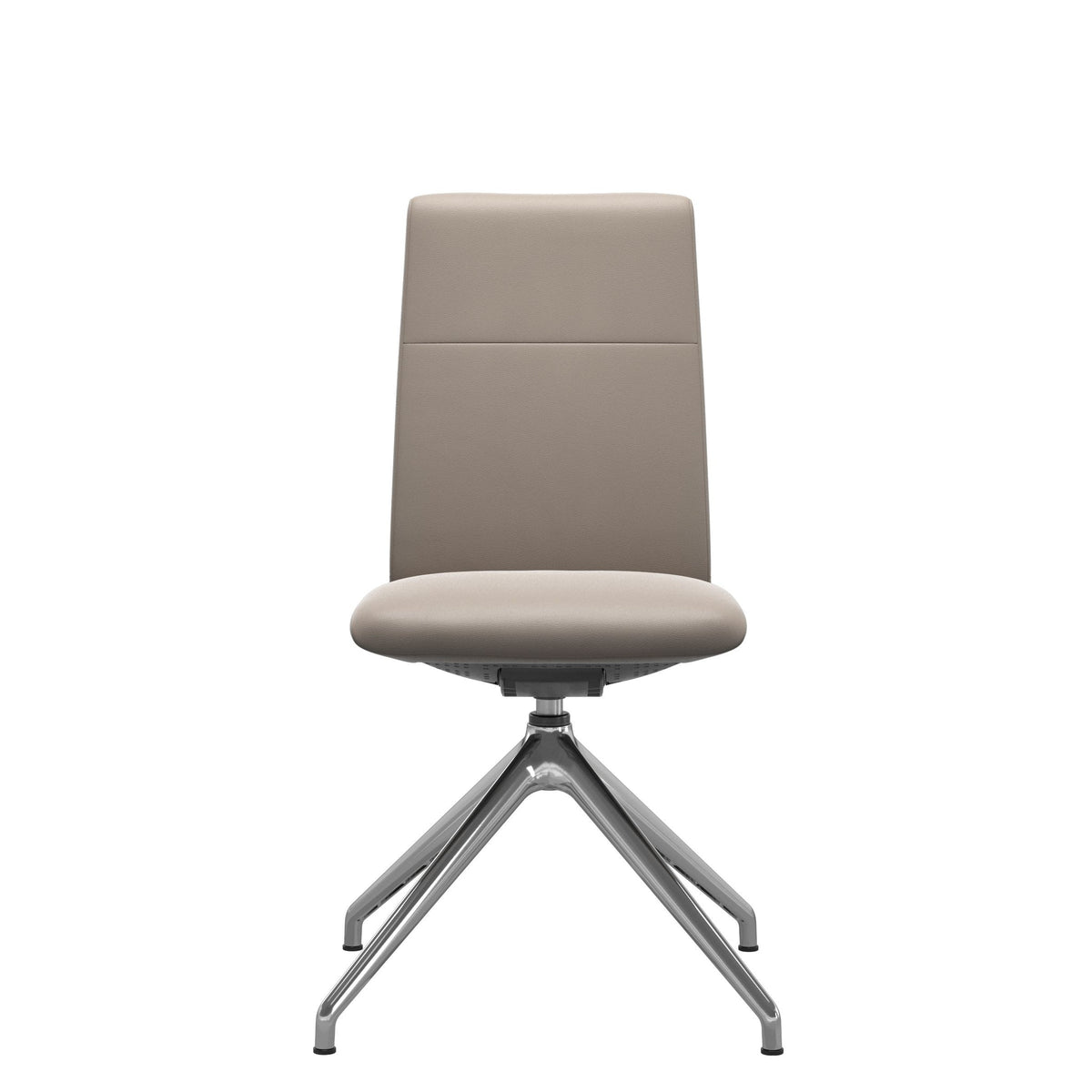 Stressless Chilli spisebordsstol - D350 drejestel lav ryg i Paloma Dark Mushroom