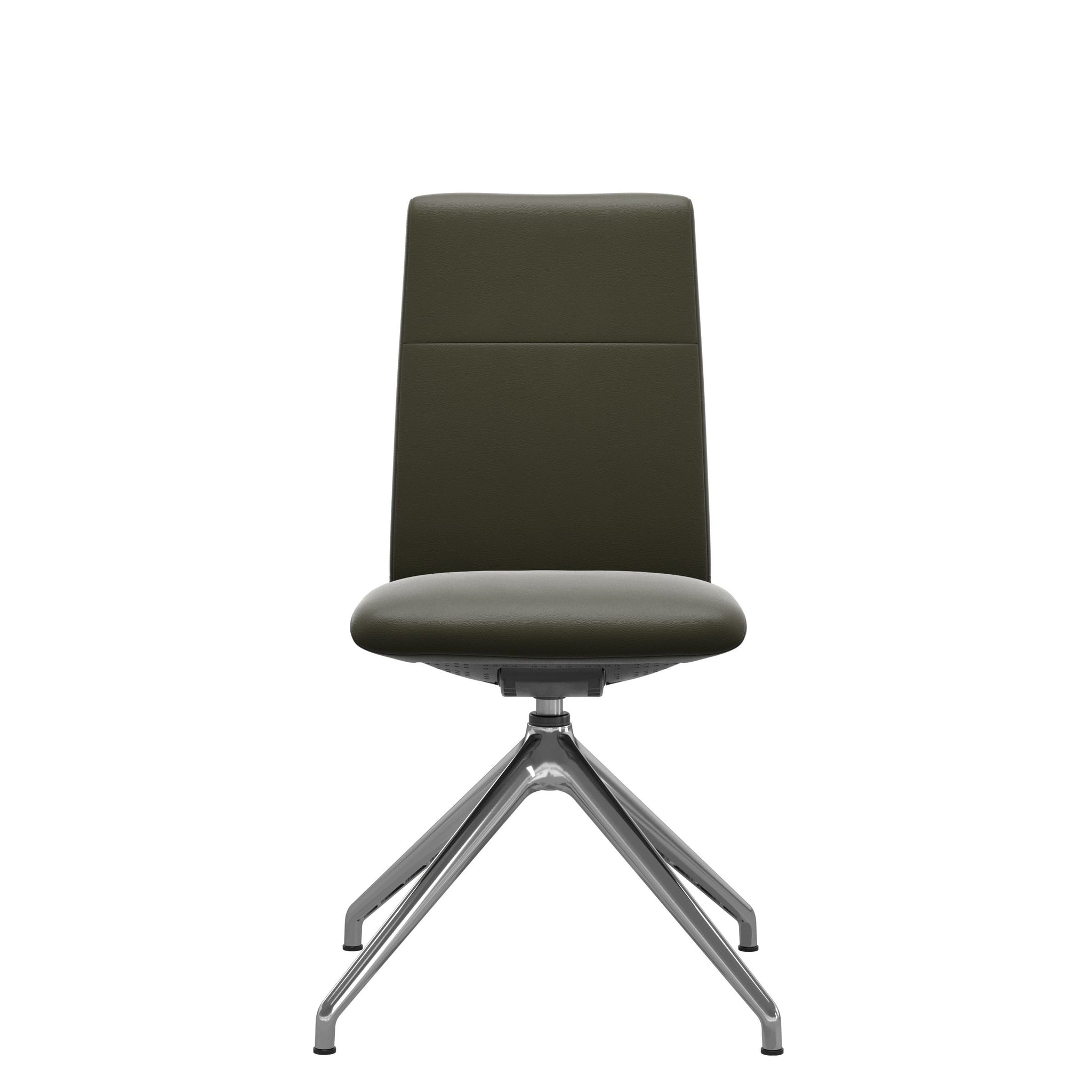 Stressless Chilli spisebordsstol - D350 drejestel lav ryg i Paloma Dark Olive