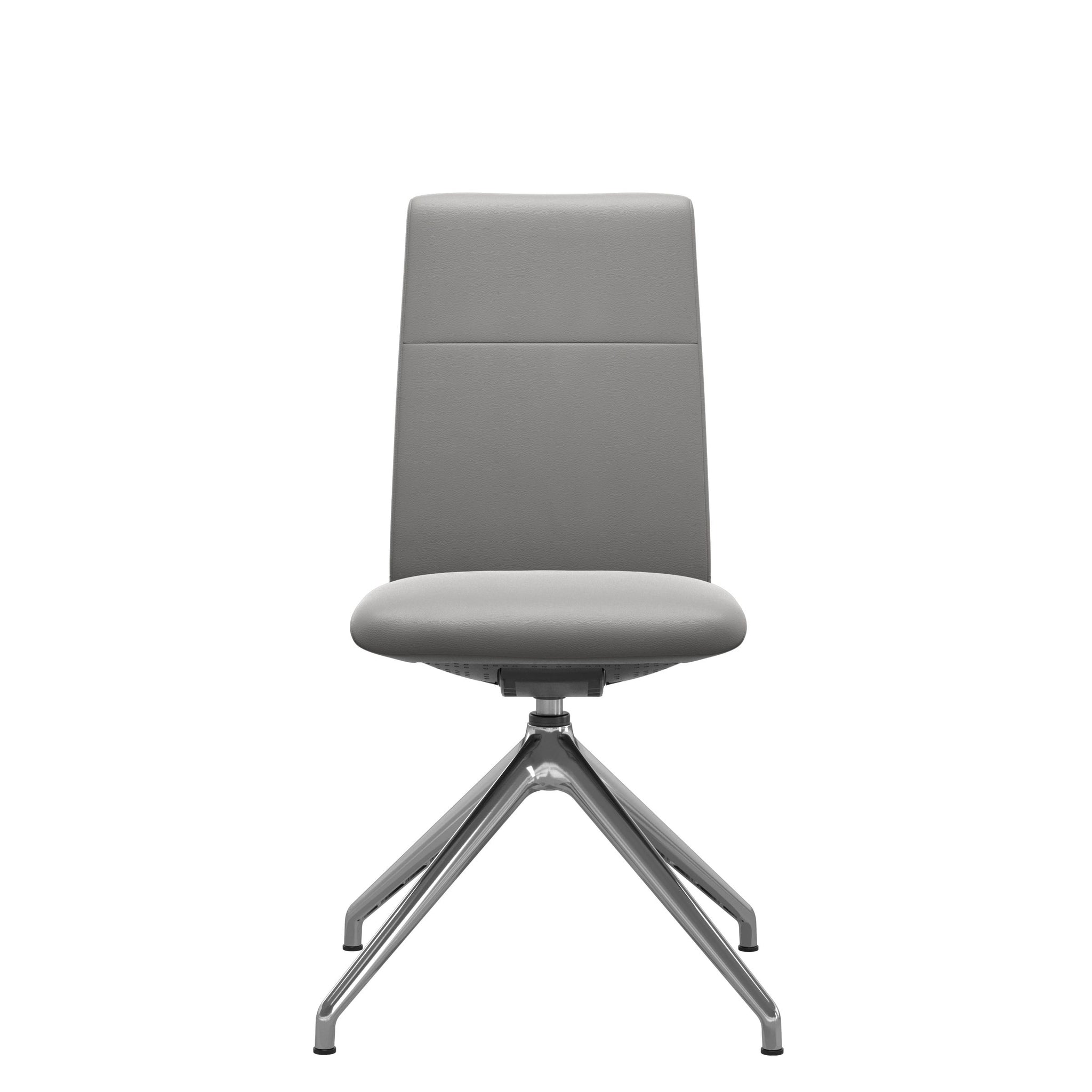 Stressless Chilli spisebordsstol - D350 drejestel lav ryg i Paloma Silver Grey
