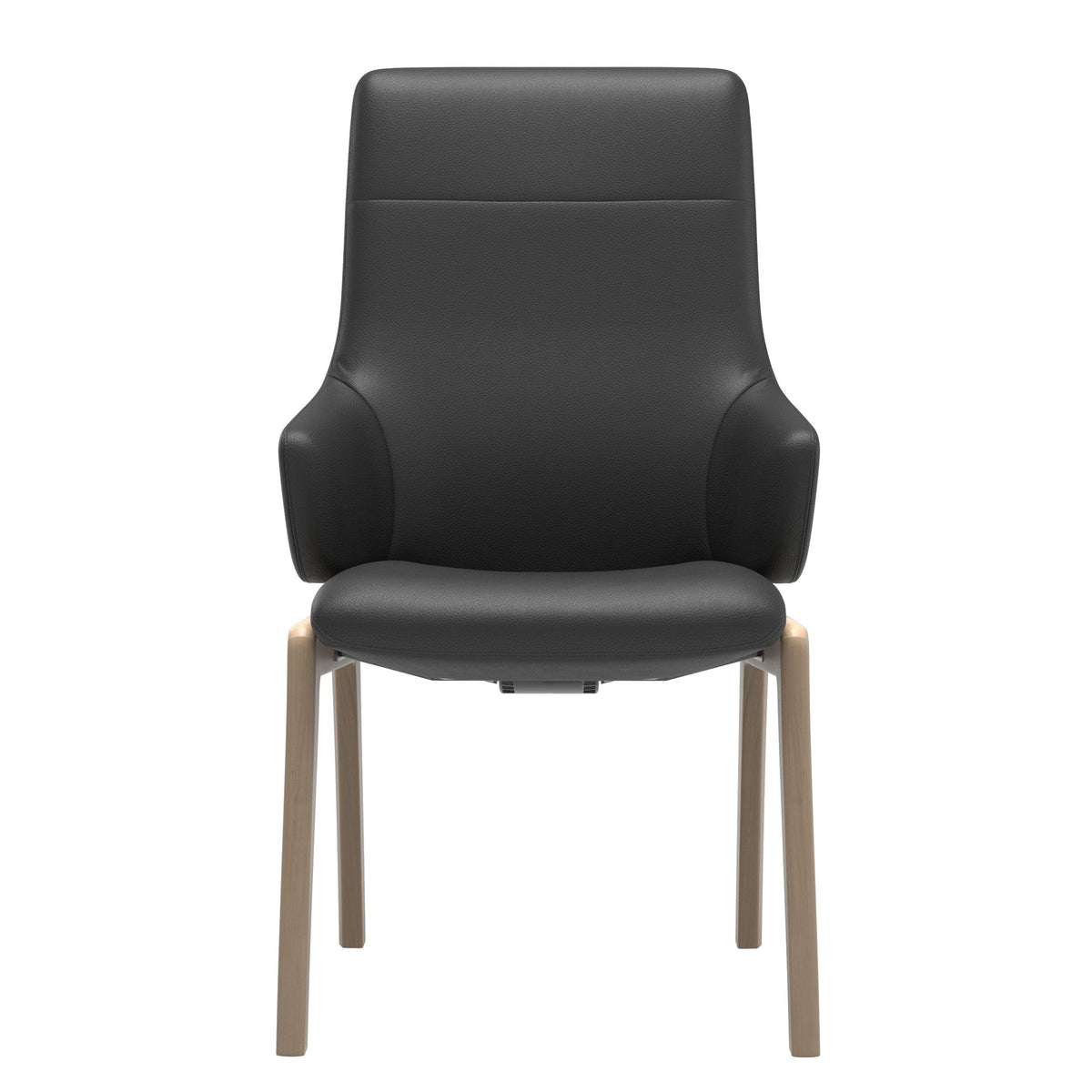 Stressless Chilli spisebordsstol m. armlæn - D100 stel høj ryg i Velaro Anthracite