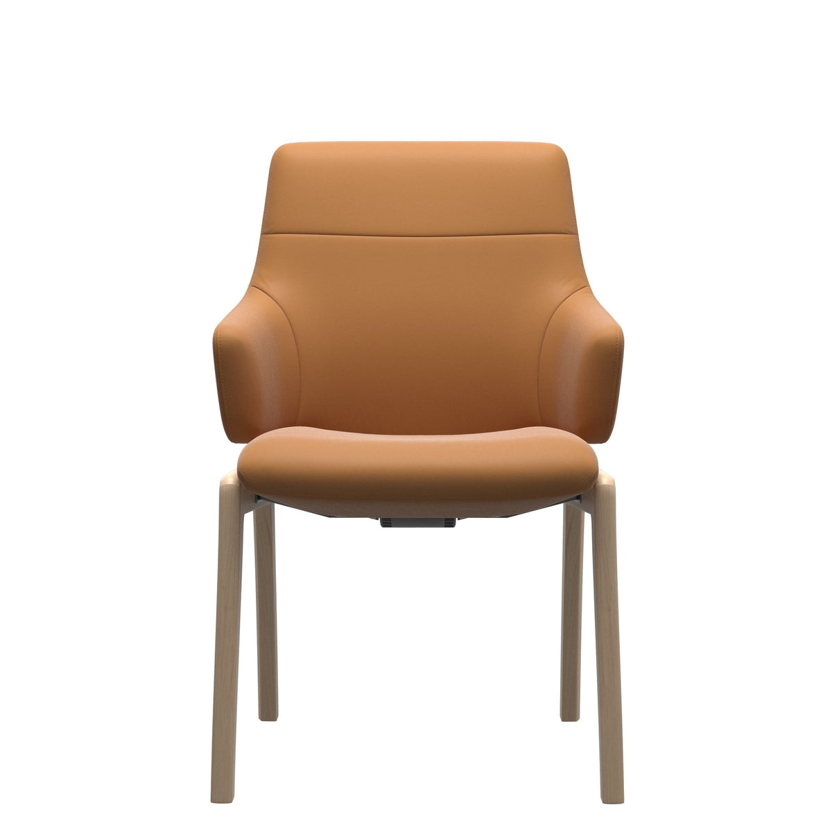Stressless Chilli spisebordsstol m. armlæn - D100 stel lav ryg i Batick New Caramel