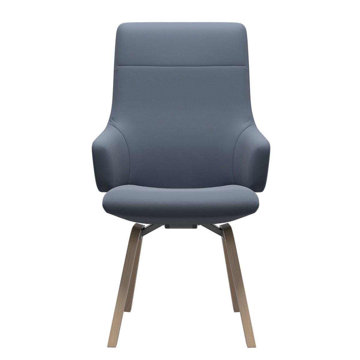 Stressless Chilli spisebordsstol m. armlæn - D200 stel høj ryg i Paloma Sparrow Blue