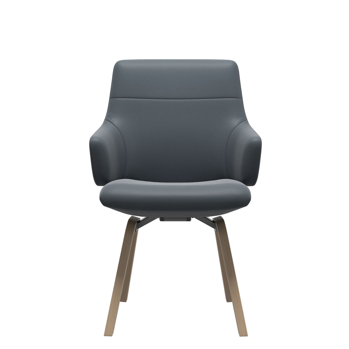 Stressless Chilli spisebordsstol m. armlæn - D200 stel lav ryg i Batick Atlantic Blue
