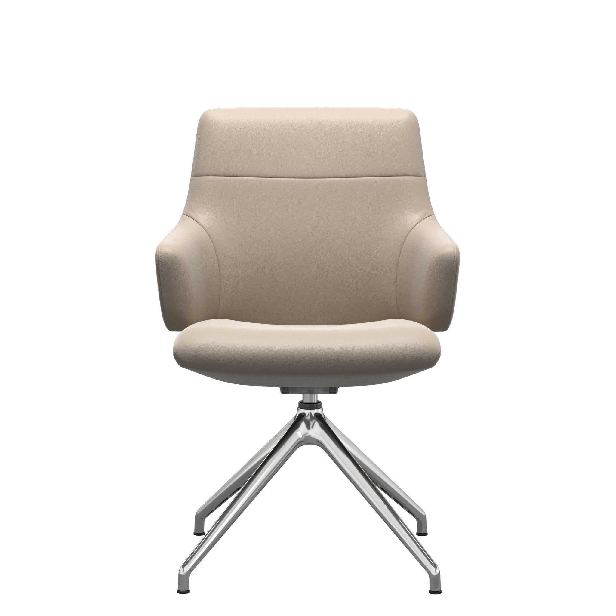 Stressless Chilli spisebordsstol m. armlæn - D350 drejestel lav ryg i Paloma Mushroom