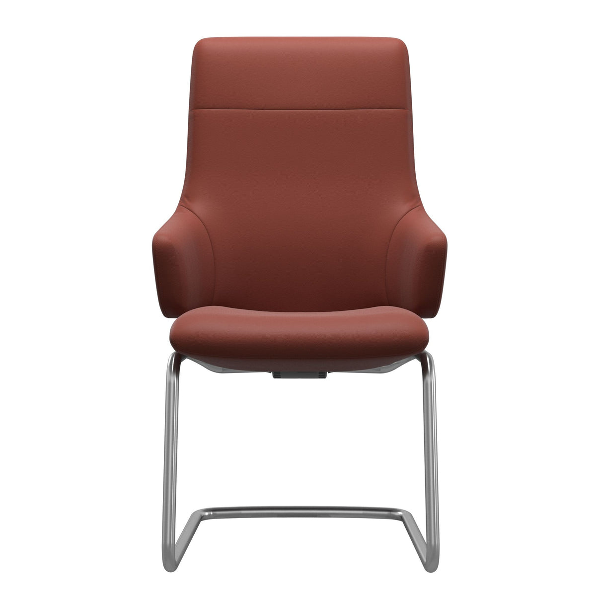 Stressless Chilli spisebordsstol m. armlæn - D400 stel høj ryg i Paloma Dark Henna