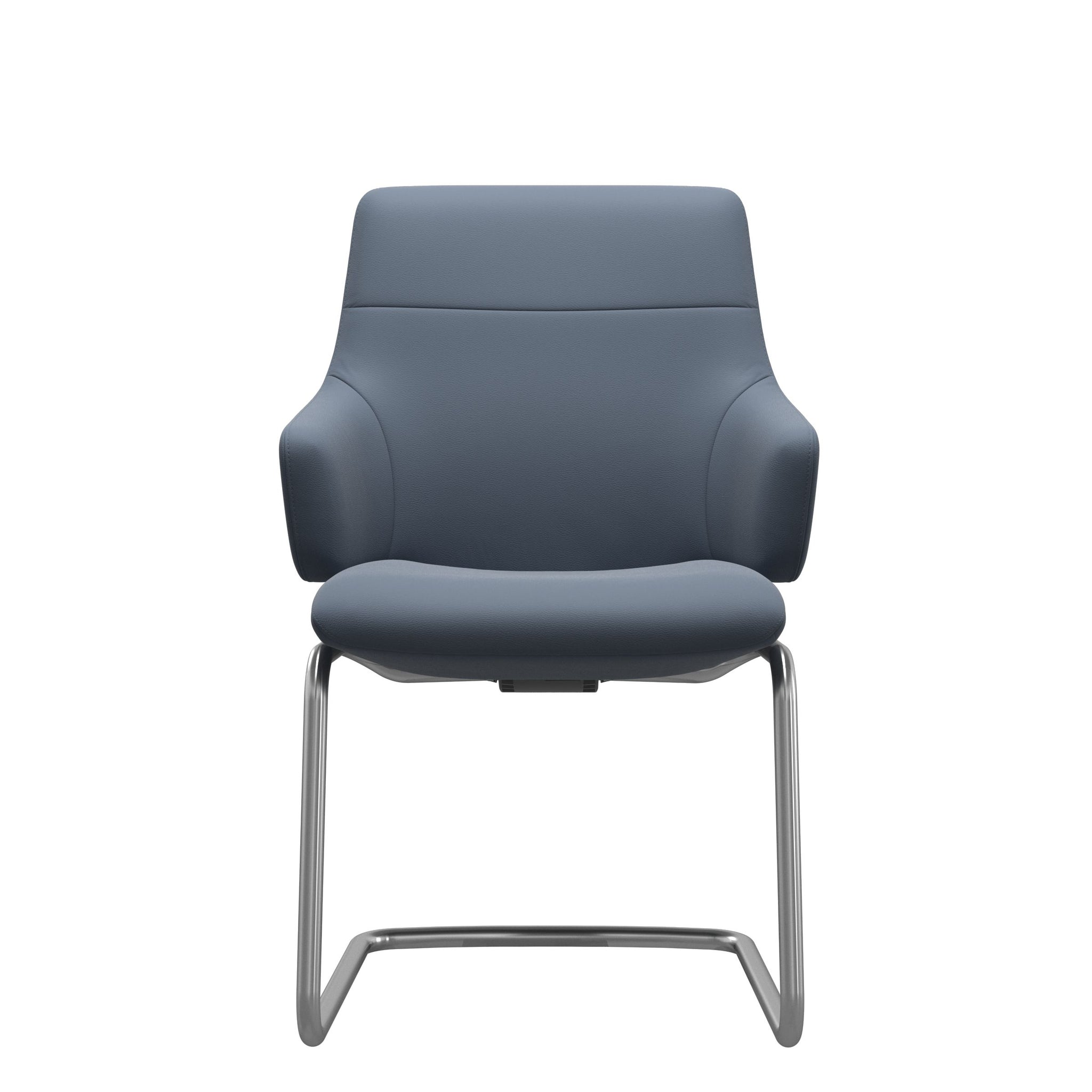 Stressless Chilli spisebordsstol m. armlæn - D400 stel lav ryg i Paloma Sparrow Blue