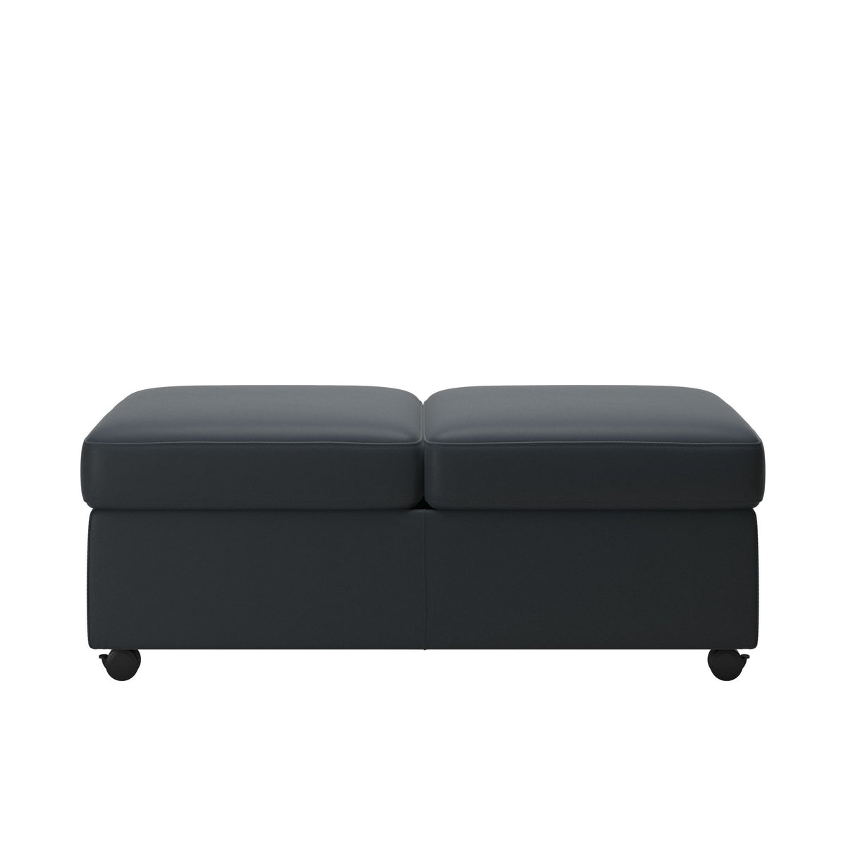 Stressless Dobbelt puf uden plade i Batick okselæder Atlantic Blue