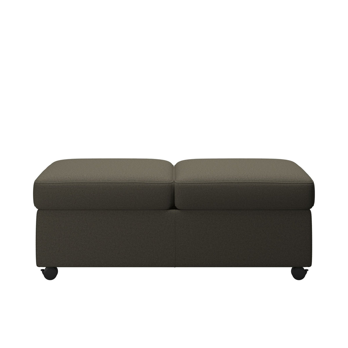 Stressless Dobbelt puf uden plade i Calido stof Olive