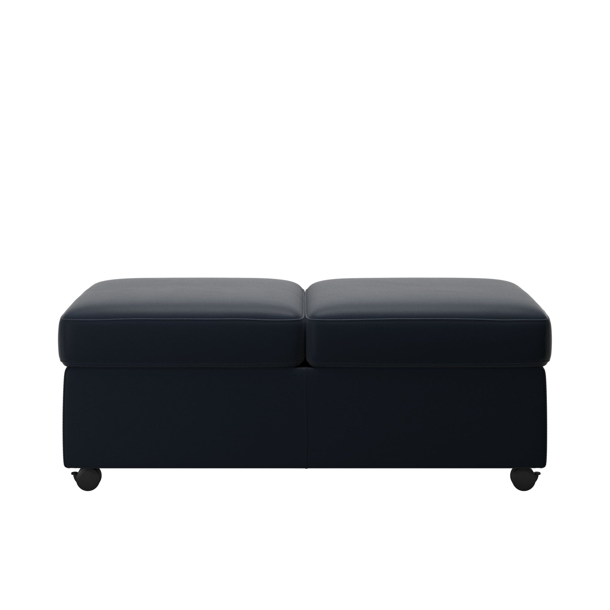 Stressless Dobbelt puf uden plade i Paloma okselæder Oxford Blue