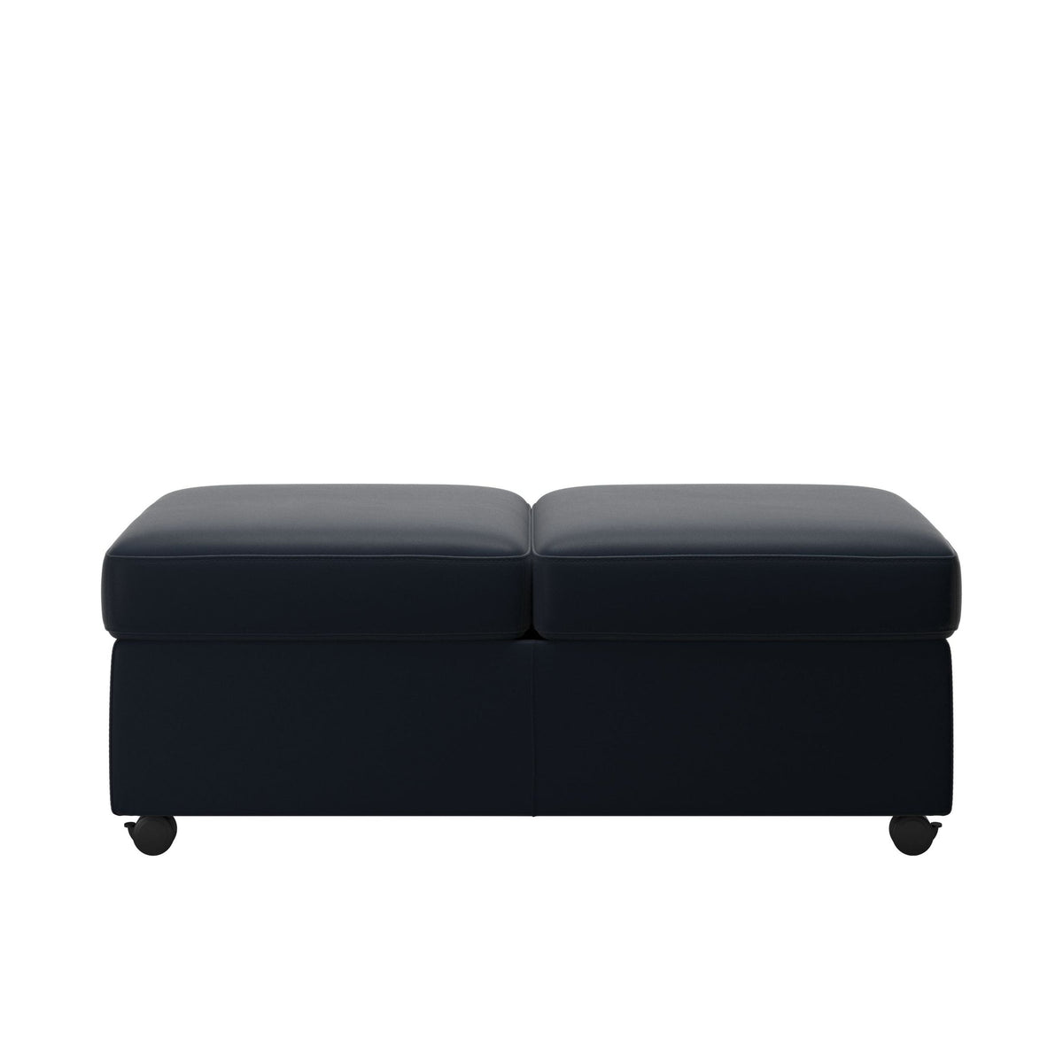 Stressless Dobbelt puf uden plade i Paloma okselæder Oxford Blue