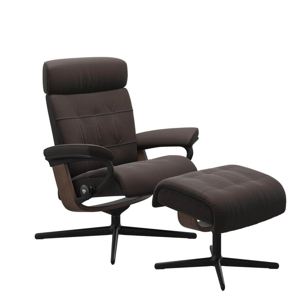 Stressless Erik Cross lænestol i Paloma Chestnut