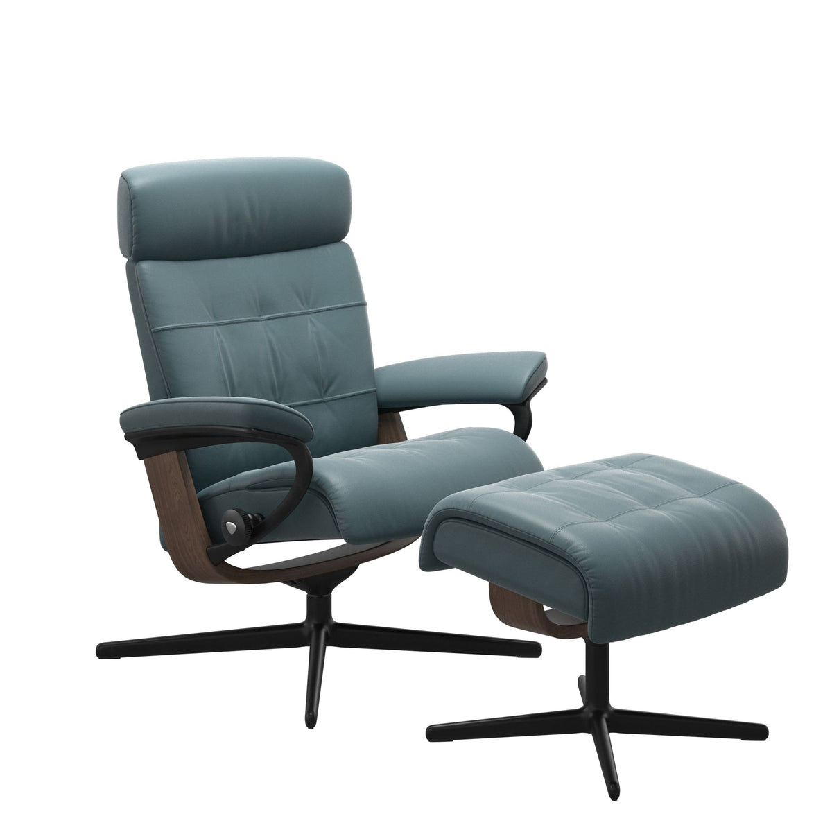 Stressless Erik Cross lænestol i Paloma Teal Blue