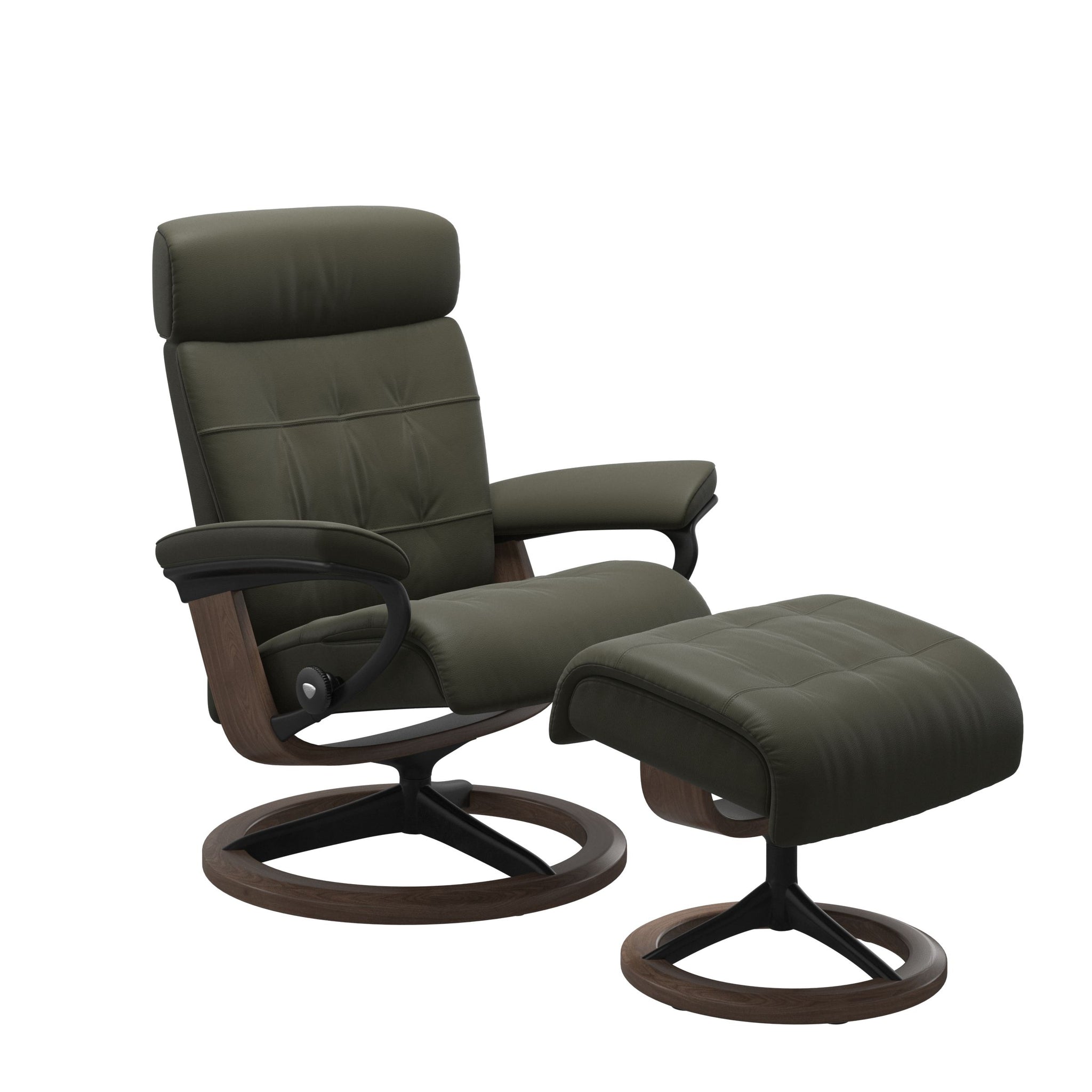 Stressless Erik Signature lænestol i Paloma Dark Olive