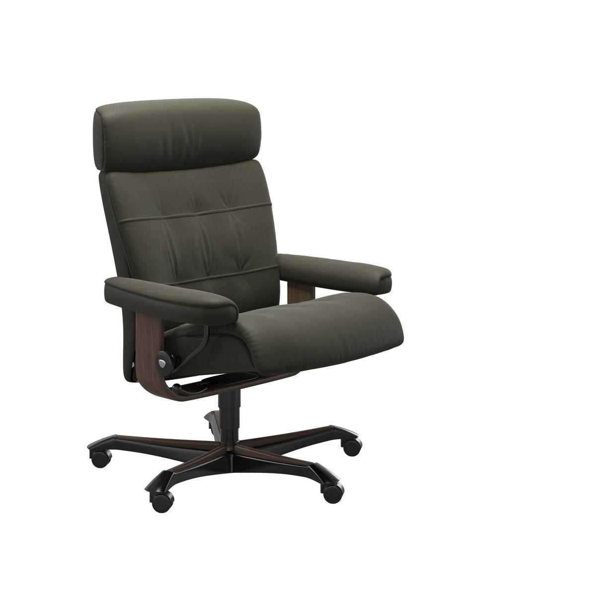 Stressless Erik kontorstol i Paloma Dark Olive