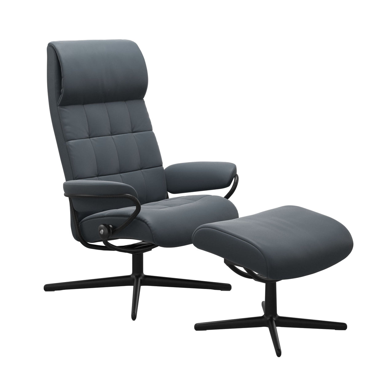 Stressless London Cross lænestol høj ryg i Batick Atlantic Blue