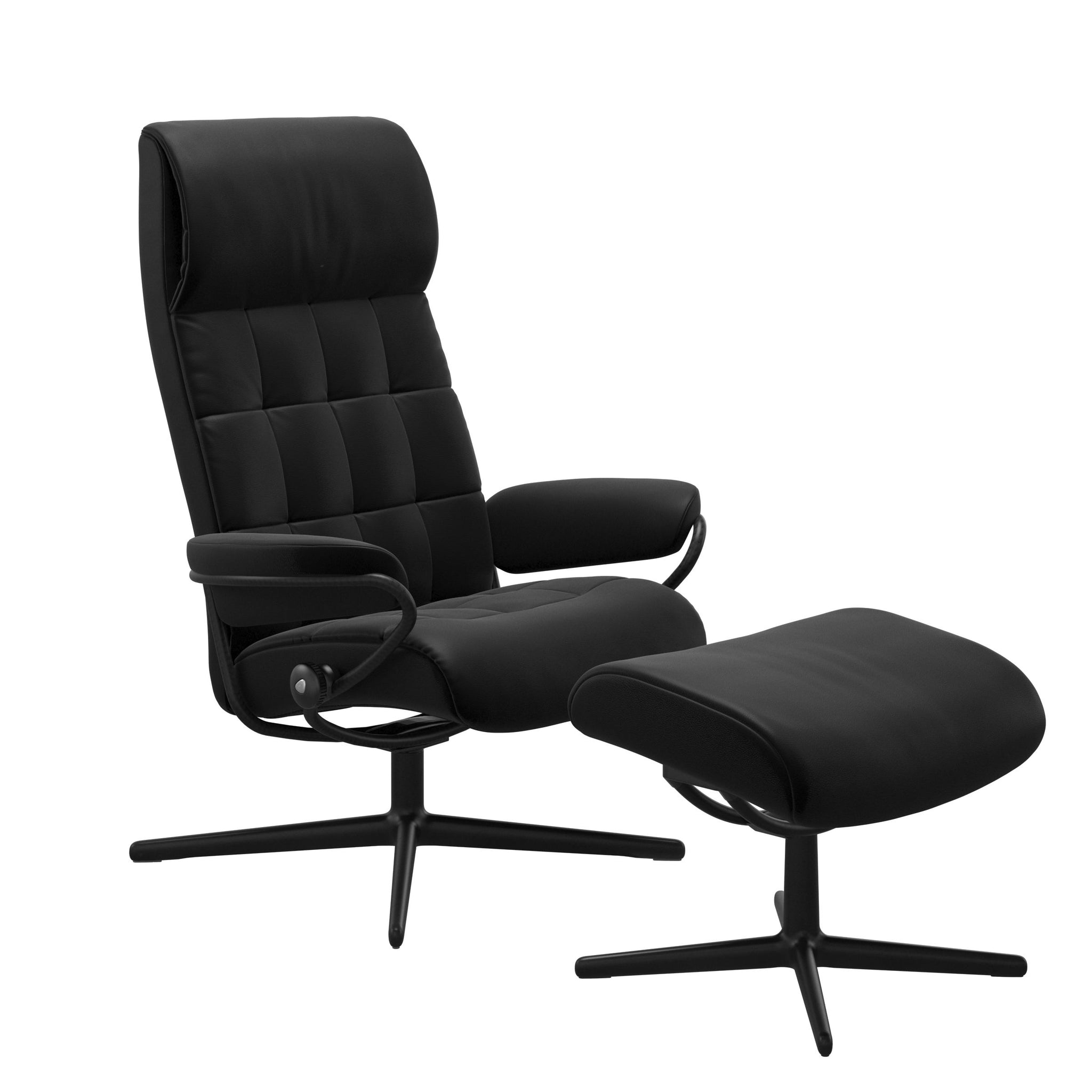 Stressless London Cross lænestol høj ryg i Batick Black