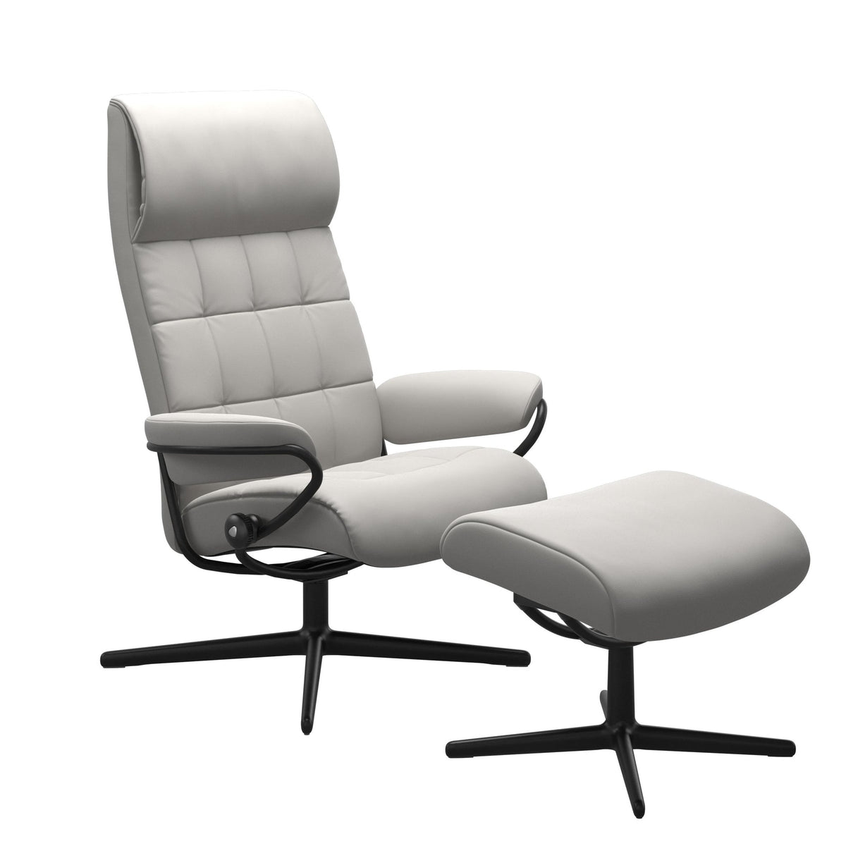 Stressless London Cross lænestol høj ryg i Batick Platinum Grey