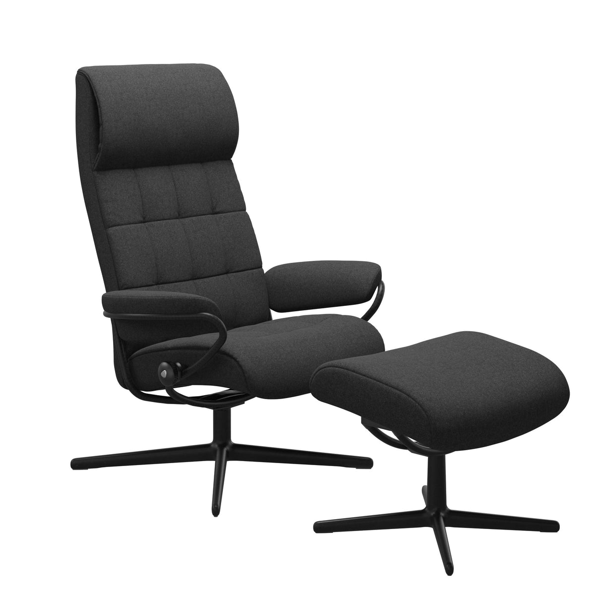 Stressless London Cross lænestol høj ryg i Calido Dark Grey
